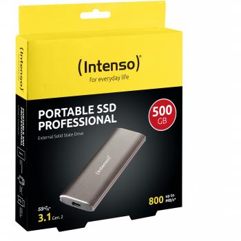 500GB Intenso Professional Portable USB 3.1 Braun