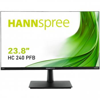 60,45cm/23,8'' (1920x1080) Hannspree HC240PFB 16:9 5ms VGA HDMI DisplayPort VESA Tilt Speaker Full HD Black