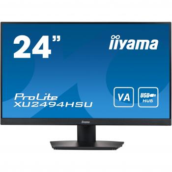 24''/60,5cm (1920x1080) iiyama ProLite XU2494HSU-B2 16:9 4ms HDMI Displayport VESA Speaker FullHD Black