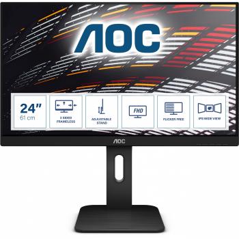 61cm/24" (1920x1200) AOC Pro-line X24P1 16:10 4ms HDMI DVI DisplayPort VGA VESA Pivot Speaker Full HD Black