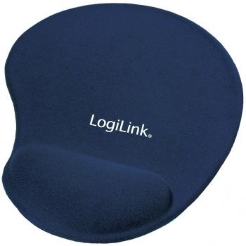 Mauspad LogiLink mit Silikon Handauflage Blue