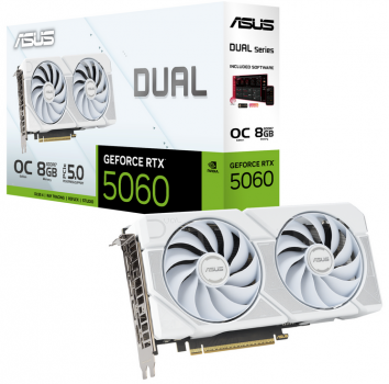 ASUS DUAL-RTX5060-O8G-WHITE 8GB GDDR7 HDMI DP
