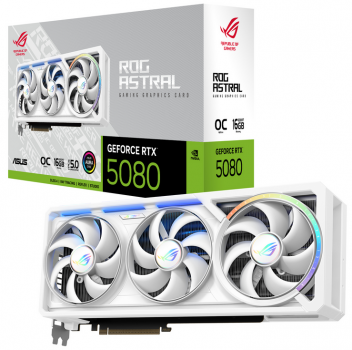 ASUS ROG-ASTRAL-RTX5080-O16G-WHITE 16GB GDDR7 HDMI DP