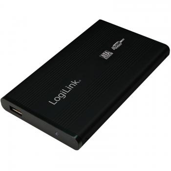 2,5 6cm SATA USB2 LogiLink Alu black