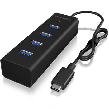 USB-C HUB 4Port ICY BOX passiv Black