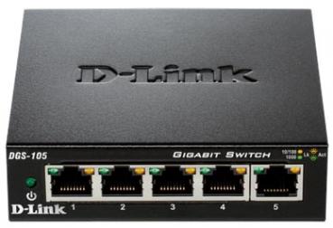 D-LINK DGS‑105 5‑Port Layer2 Gigabit Switch