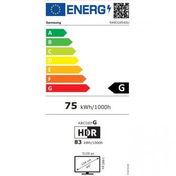 Preview: 124cm / 49" (5120x1440) Samsung Odyssey OLED G9 S49CG954SU UWQHD 240Hz curved 0,03ms 2xUSB-C MiniDP MicroHDMI HDMI LS Silver