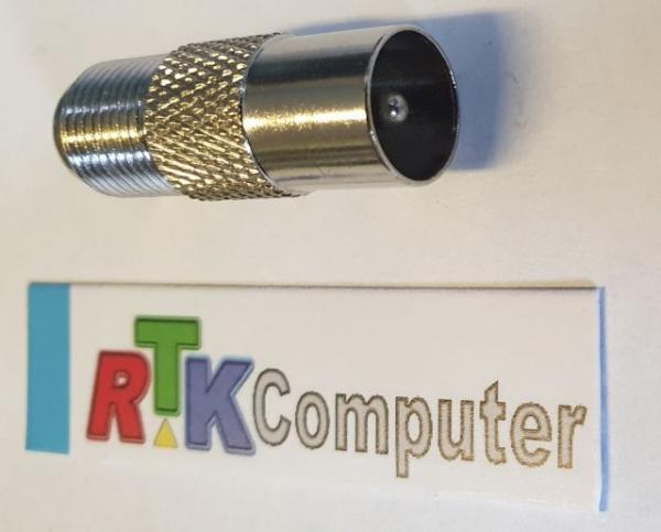 F-Kupplung auf Koaxial-Stecker