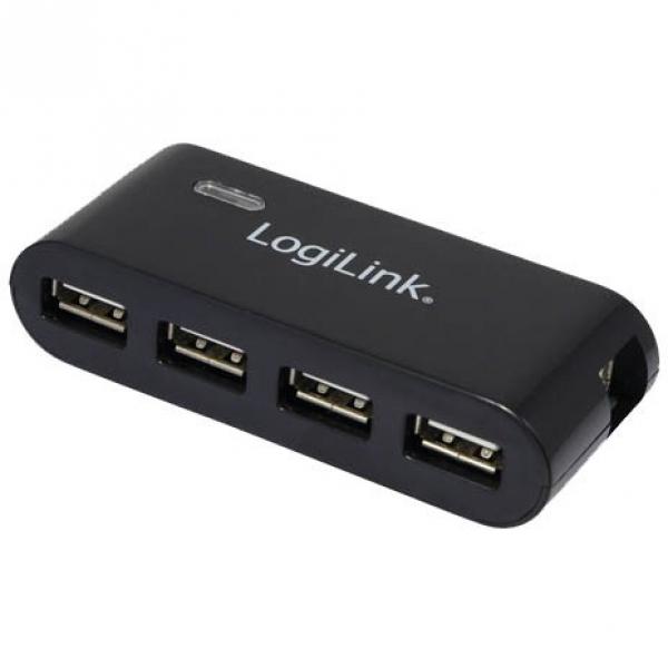 USB2.0 HUB 4Port LogiLink passiv Black