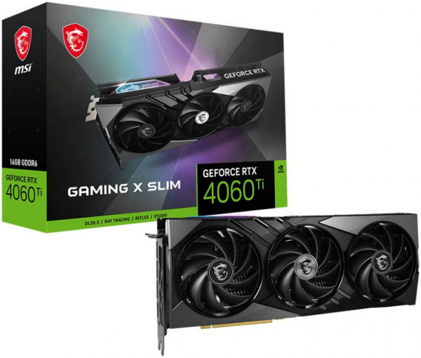MSI RTX4060 TI GAMING X SLIM 16GB GDDR6 HDMI 3xDP