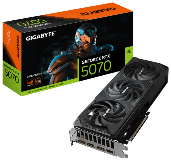 Gigabyte RTX5070 Windforce OC 12GB GDDR7 HDMI 3xDP
