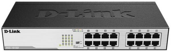 D-LINK DGS‑1016D 16‑Port Gigabit Switch RJ‑45, Auto Uplink ‑ Desktop