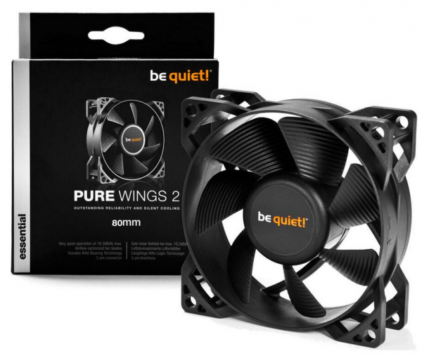be quiet! Lüfter 80x80x25 Pure Wings 2