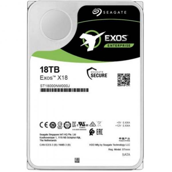 18TB Seagate EXOS X18 ST18000NM000J 7200RPM 256MB Ent.