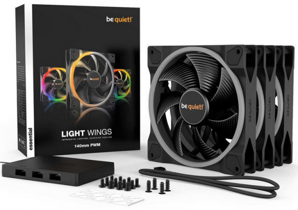 be quiet! Lüfter 140x140x25 Light Wings PWM