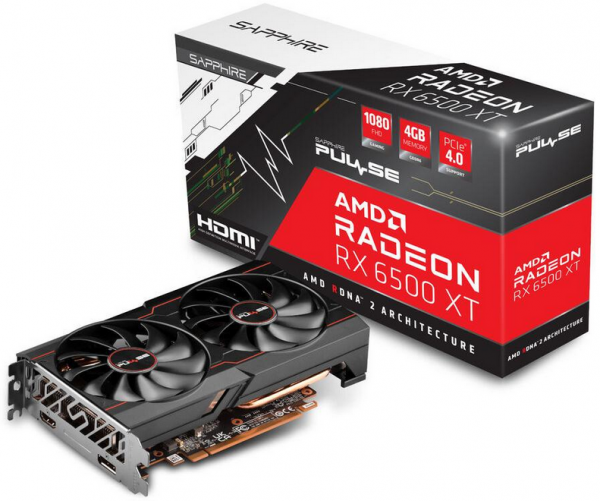 Sapphire Radeon RX6500XT Gaming OC 4GB GDDR6 HDMI