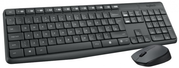 Logitech Wireless Keyboard+Mouse MK235 black