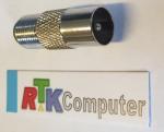 F-Kupplung auf Koaxial-Stecker